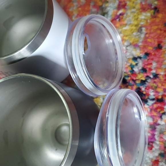 fiancé fiancée set 2 of travel wine stainless steel wine cups - Picture 10 of 13